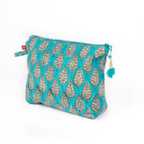 Anokhi Wash Bag - Cypress Buti Turq
