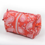 Anokhi Toiletry Bag - Almond Butah Red