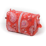 Anokhi Toiletry Bag - Almond Butah Red