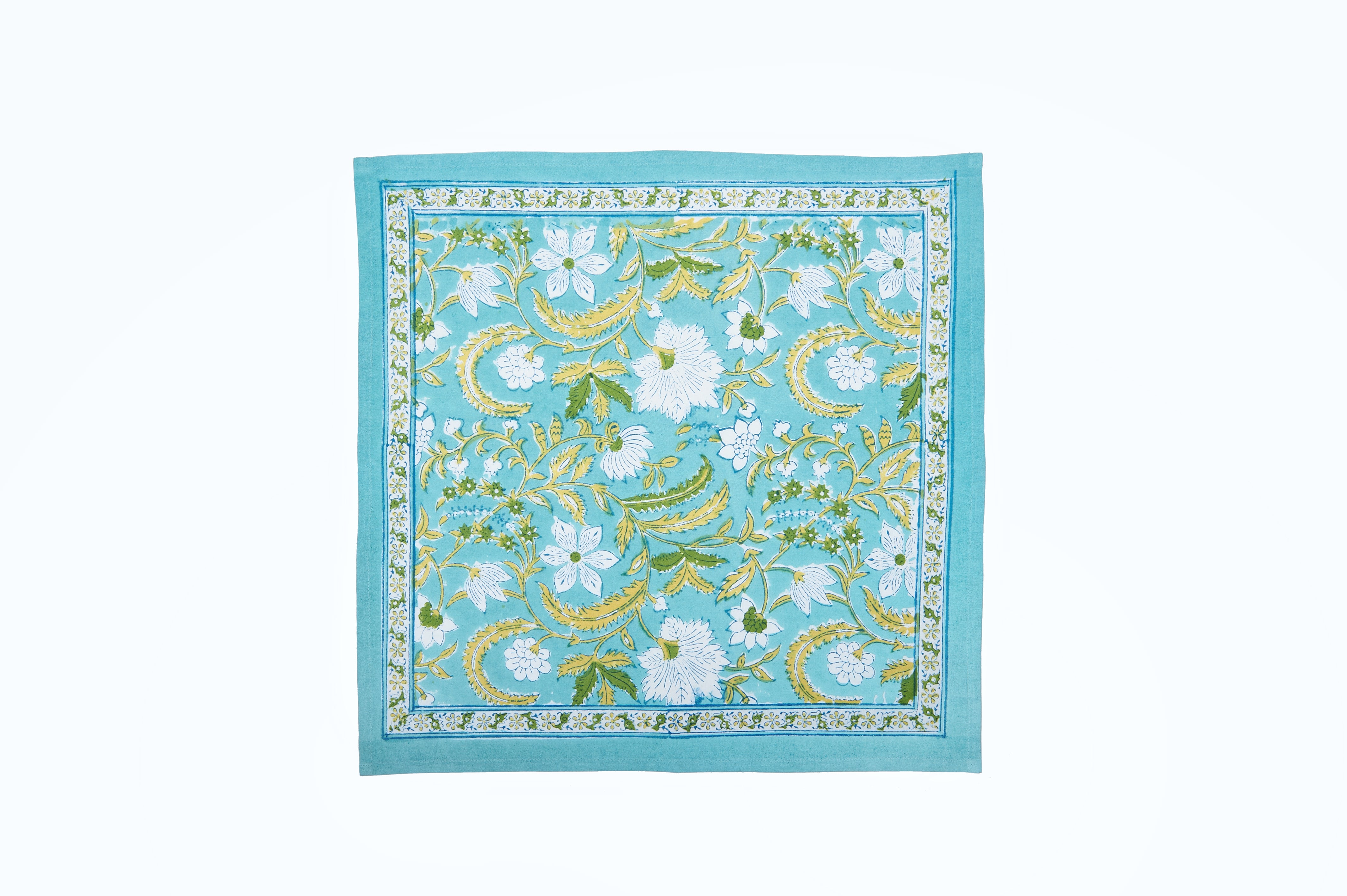 Anokhi Table Napkins Frescola Aqua MEKKO HOMEWARES