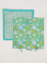 Anokhi Cushion Cover - Frescola Aqua