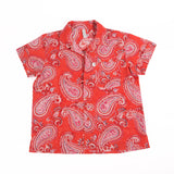 Anokhi Boys Shirt - Almond Butah Red