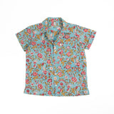 Anokhi Boys Shirt - Chinese Vine Blue