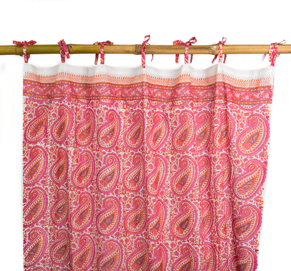 Anokhi Curtain -  Kashmir Jaal Pink