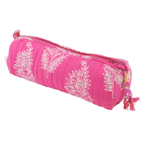 Anokhi Makeup /Pencil Case - Hot Pink